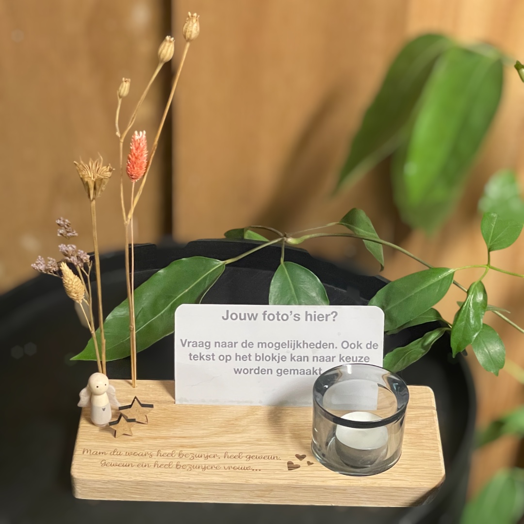 Herinneringsplank | Voor altijd in ons hart | Drie hartjes - Afbeelding 4