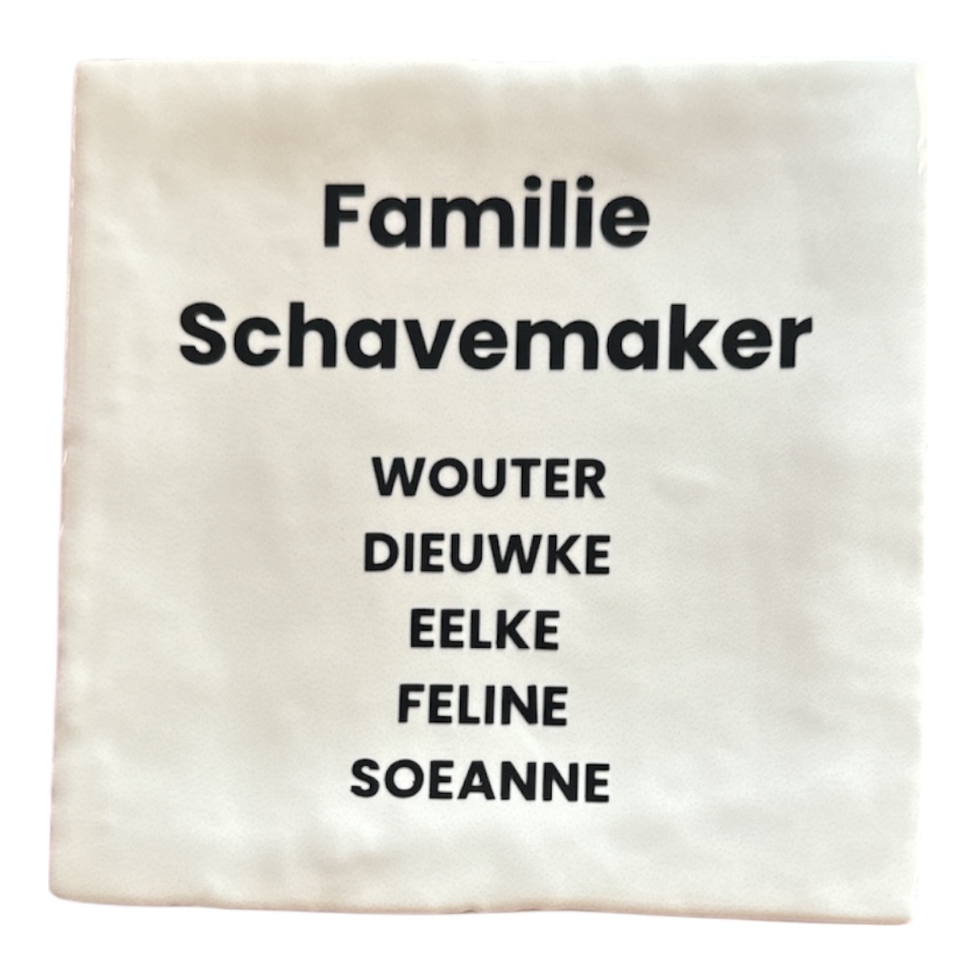 Tegeltje | Personaliseren | Eigen tekst | Ontvangt vooraf ontwerpen ter goedkeuring - Afbeelding 18