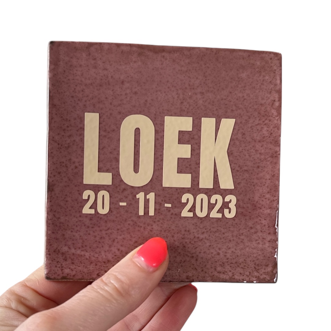 Tegeltje | Personaliseren | Eigen tekst | Ontvangt vooraf ontwerpen ter goedkeuring - Afbeelding 14