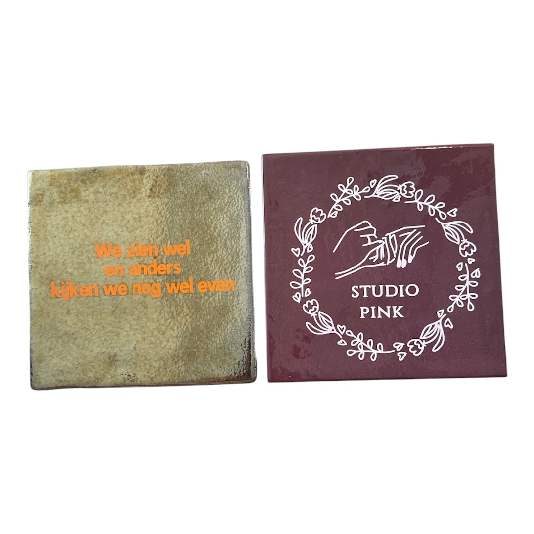 Tegeltje | Personaliseren | Eigen tekst | Ontvangt vooraf ontwerpen ter goedkeuring - Afbeelding 13