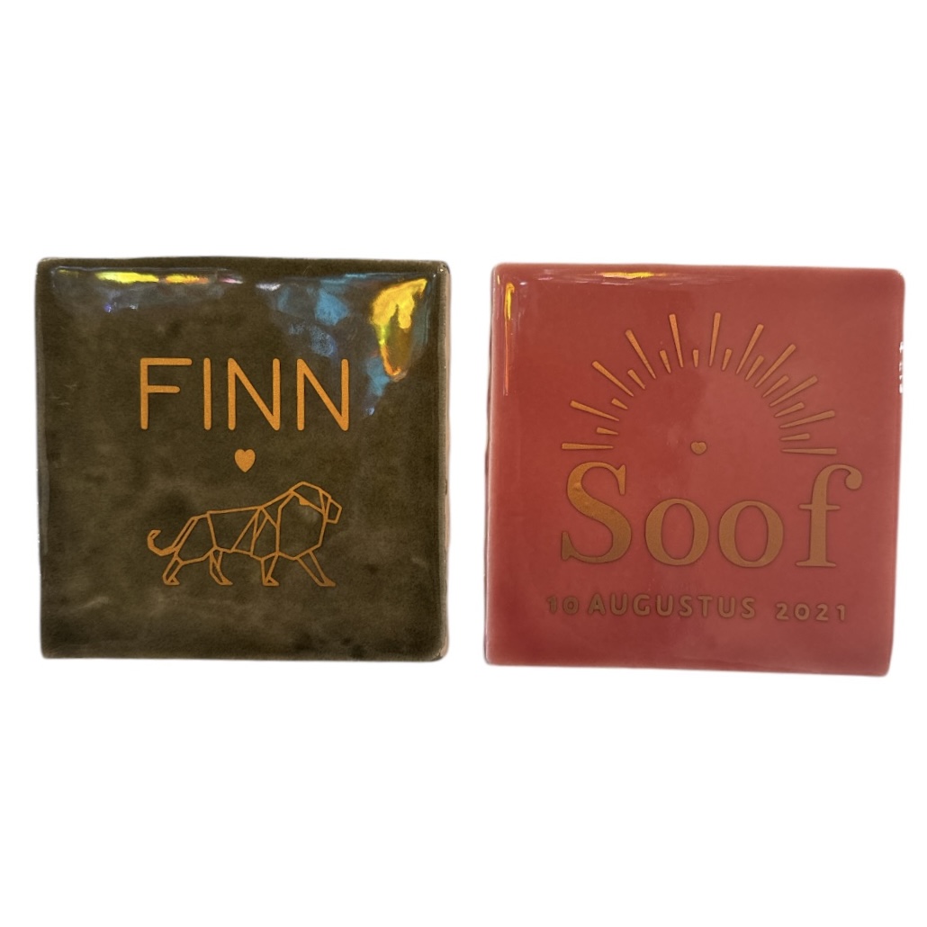 Tegeltje | Personaliseren | Eigen tekst | Ontvangt vooraf ontwerpen ter goedkeuring - Afbeelding 3