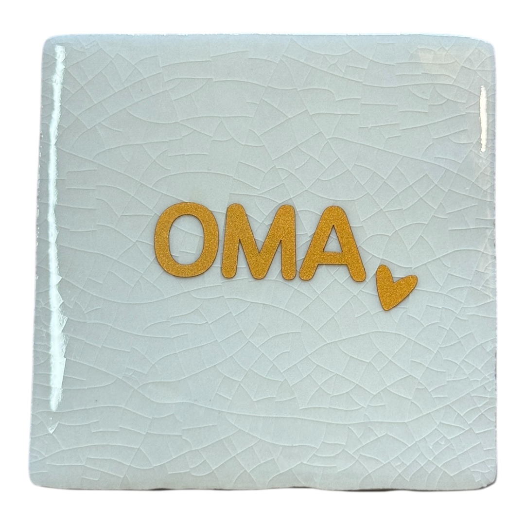 Tegeltje | Zelf samenstellen | Oma met Hartje - Afbeelding 4