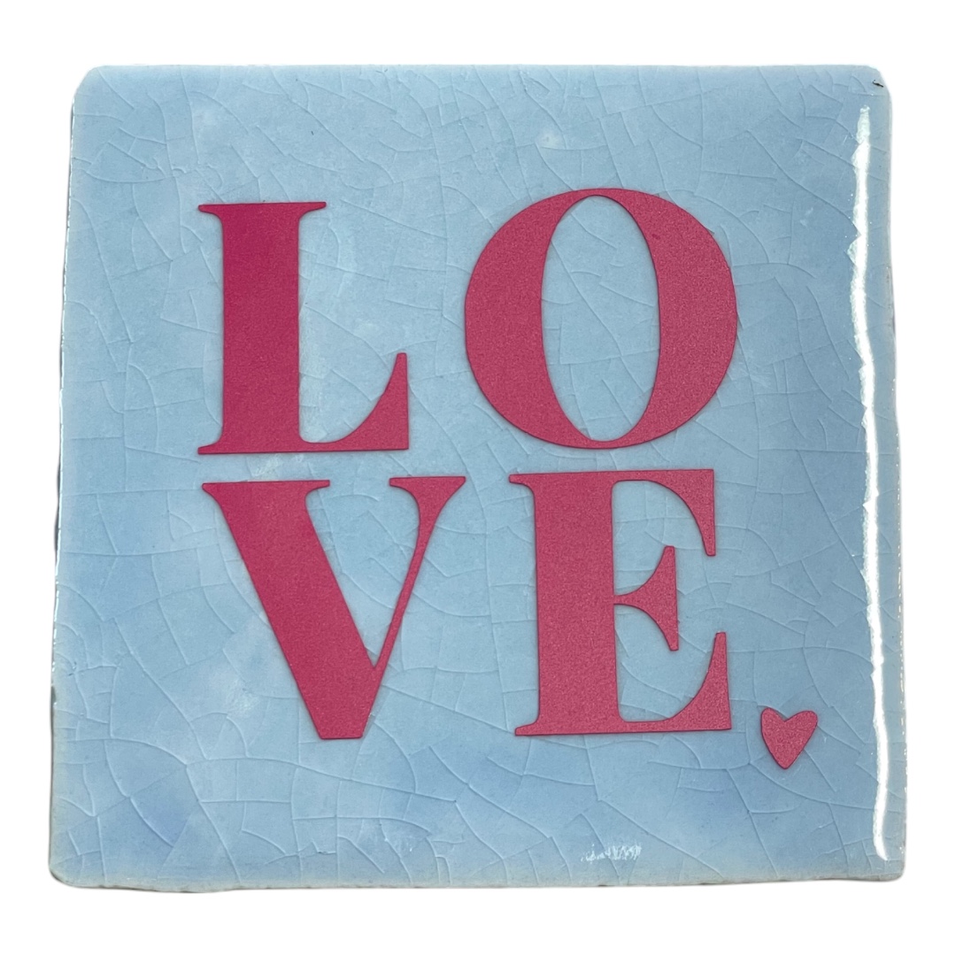 Tegeltje | Zelf samenstellen | Love met hartje - Afbeelding 8