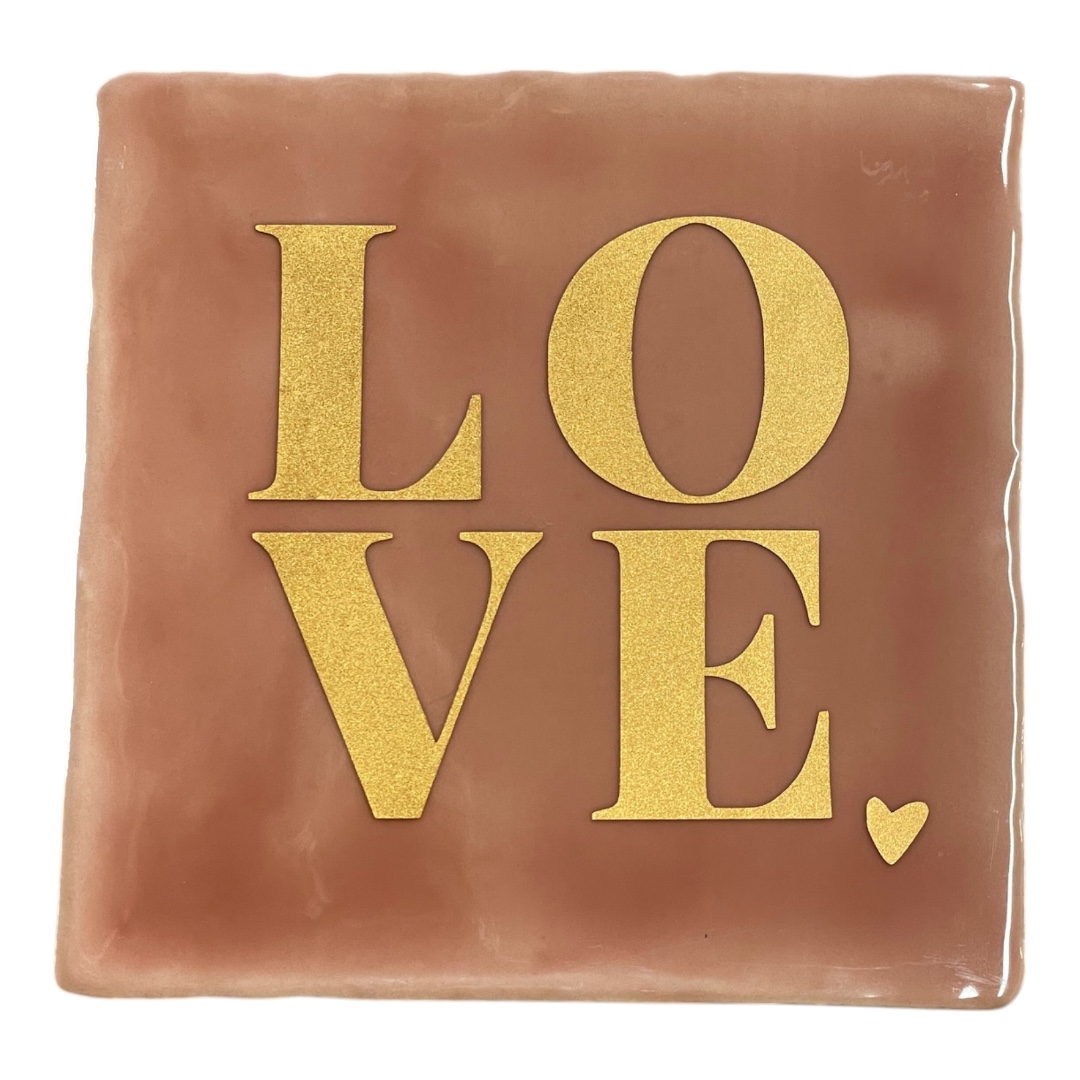 Tegeltje | Zelf samenstellen | Love met hartje - Afbeelding 3
