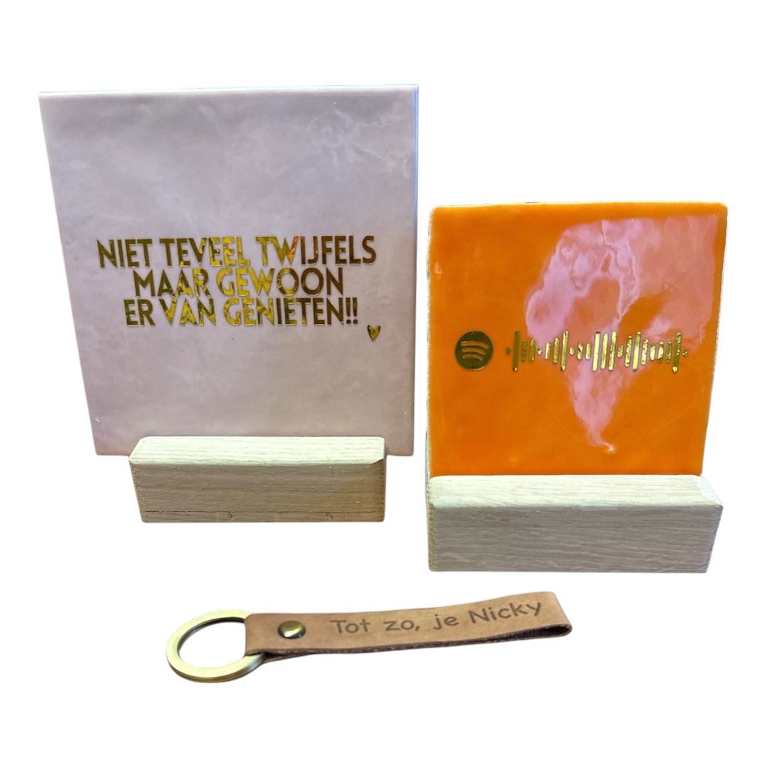 Tegeltje | Personaliseren | Eigen tekst | Ontvangt vooraf ontwerpen ter goedkeuring - Afbeelding 25