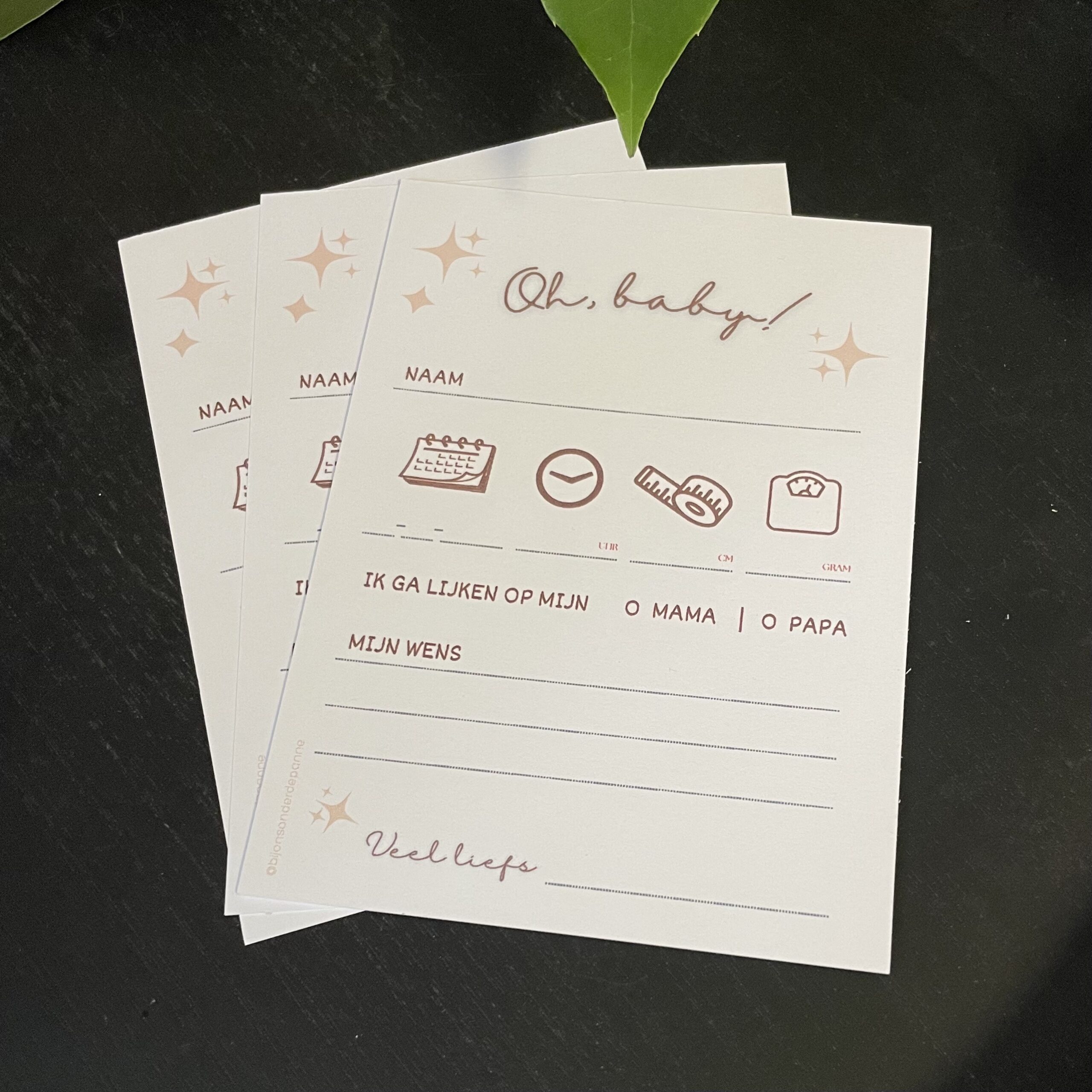 Invulkaartjes voor een babyshower of een baby reveal party - Afbeelding 3