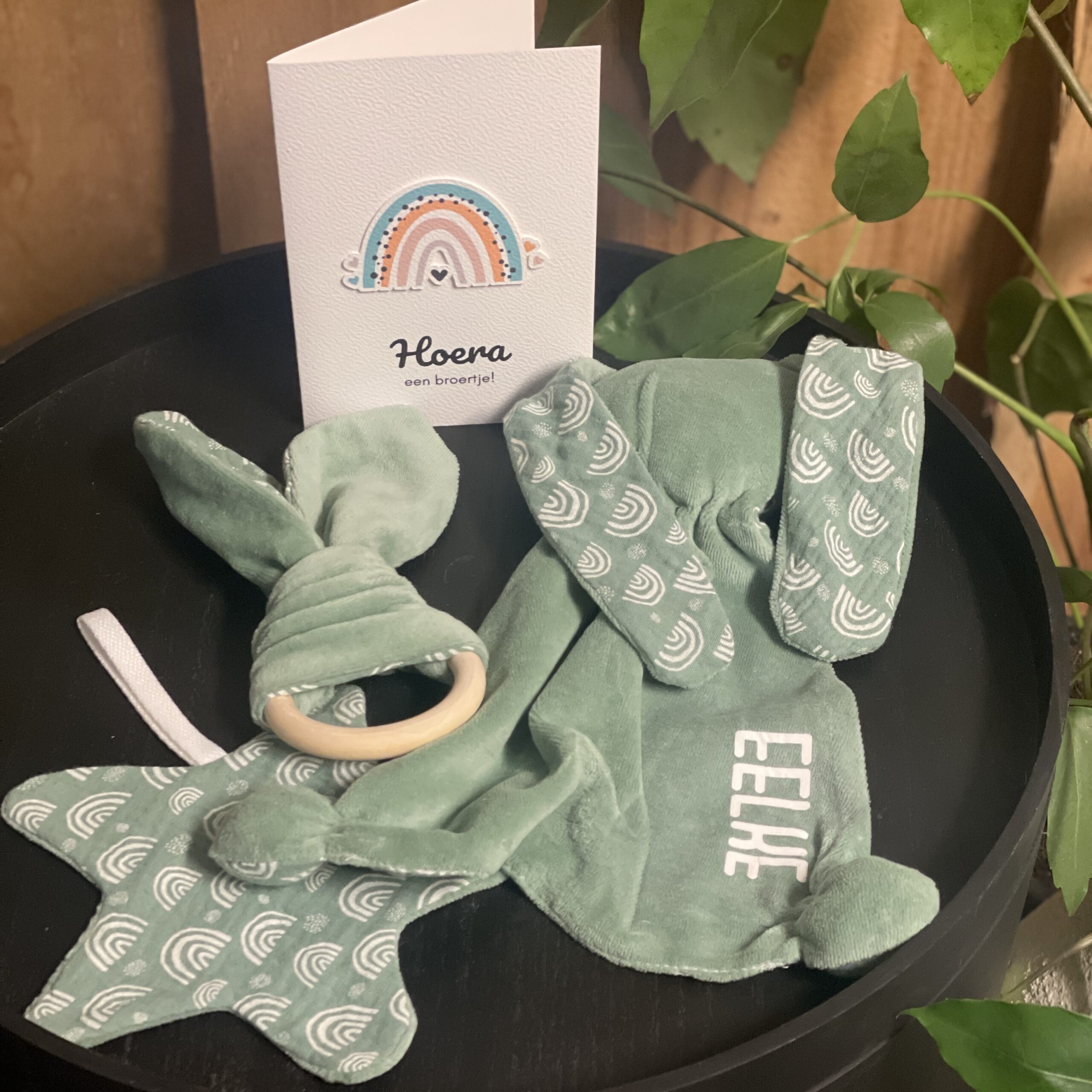 Bijtring, speendoekje en/of tutpoppetje | Personaliseren mogelijk - Afbeelding 3