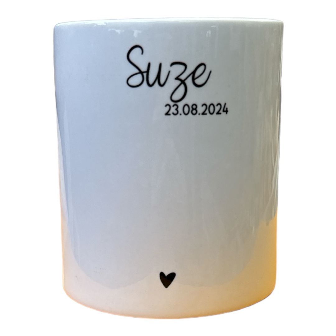 Spaarpot | Personaliseren | Naam met geboortedatum - Afbeelding 4