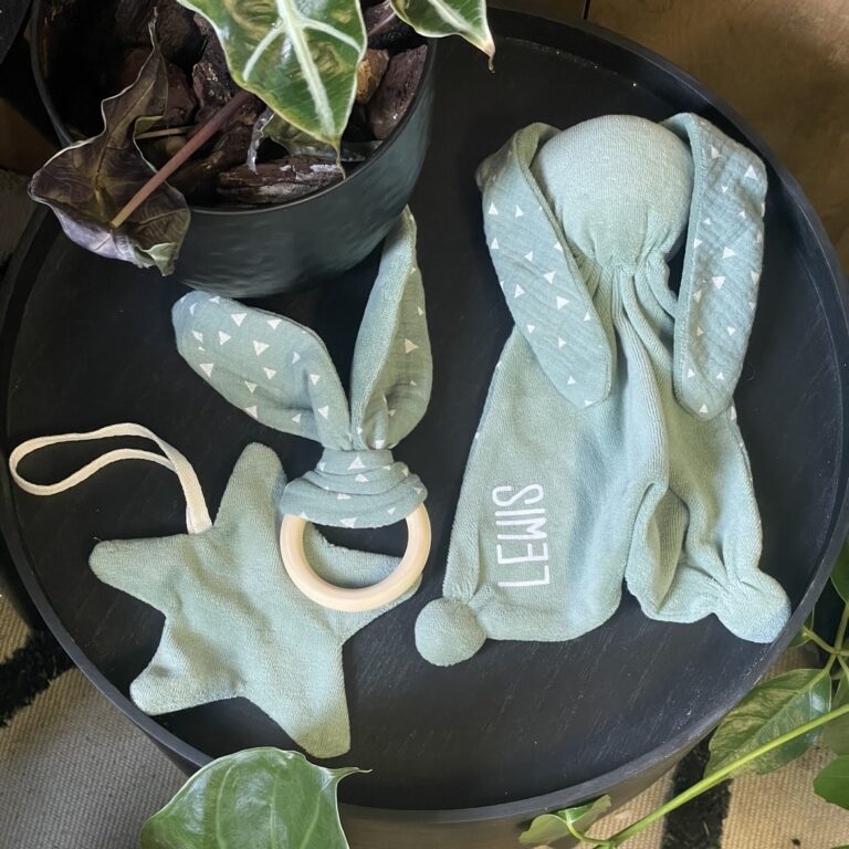 Bijtring, speendoekje en/of tutpoppetje | Personaliseren mogelijk | Met logo of eigen design - Afbeelding 4