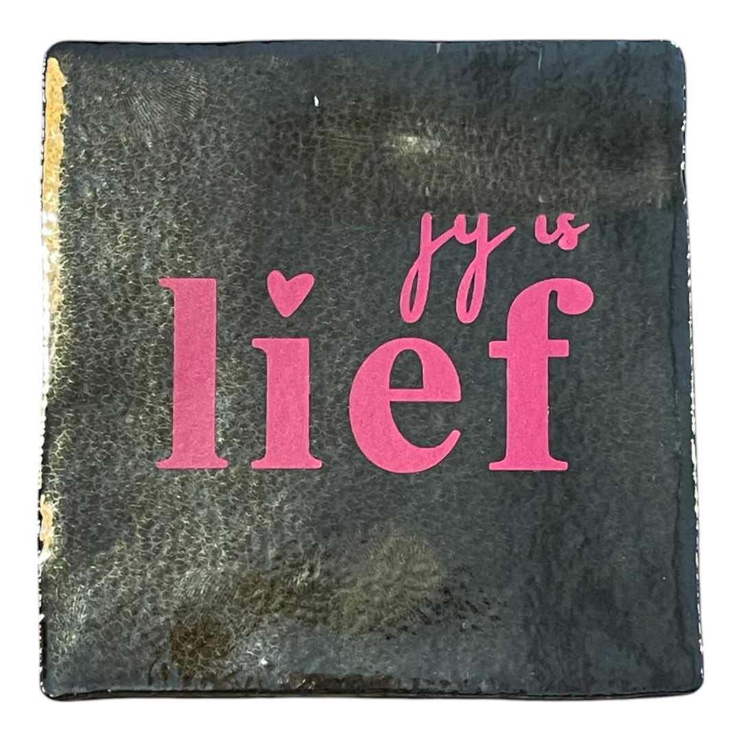 Tegeltje | Zelf samenstellen | Jij is lief - Afbeelding 8