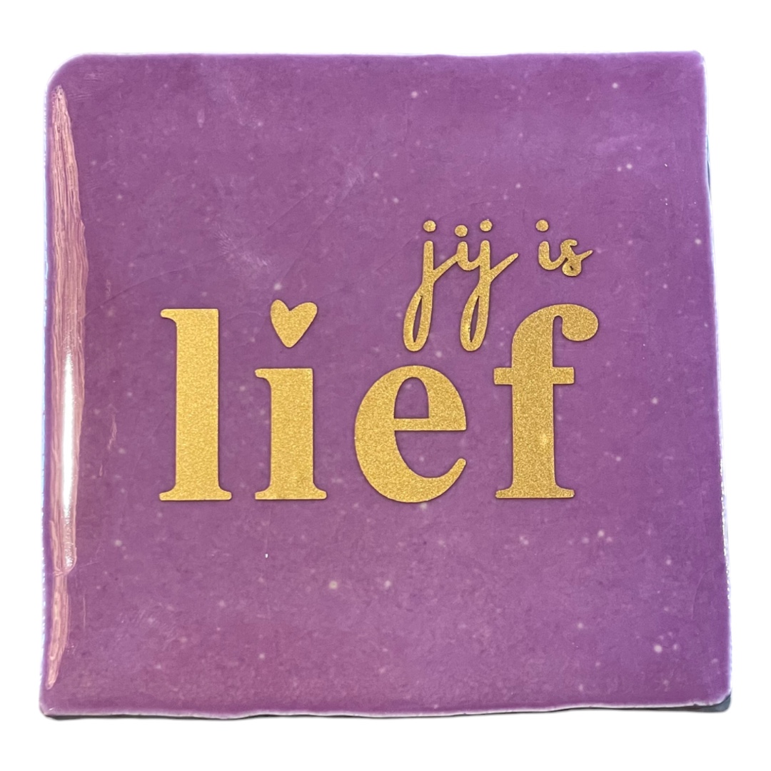 Tegeltje | Zelf samenstellen | Jij is lief - Afbeelding 6