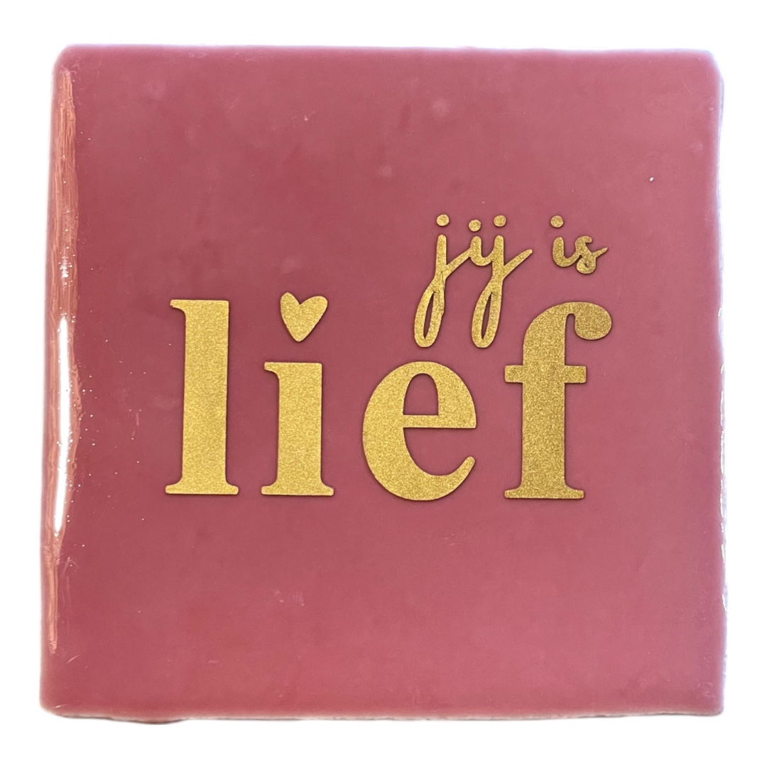 Tegeltje | Zelf samenstellen | Jij is lief - Afbeelding 5