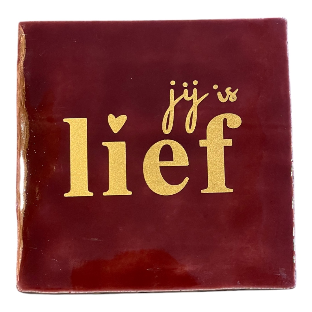 Tegeltje | Zelf samenstellen | Jij is lief - Afbeelding 12